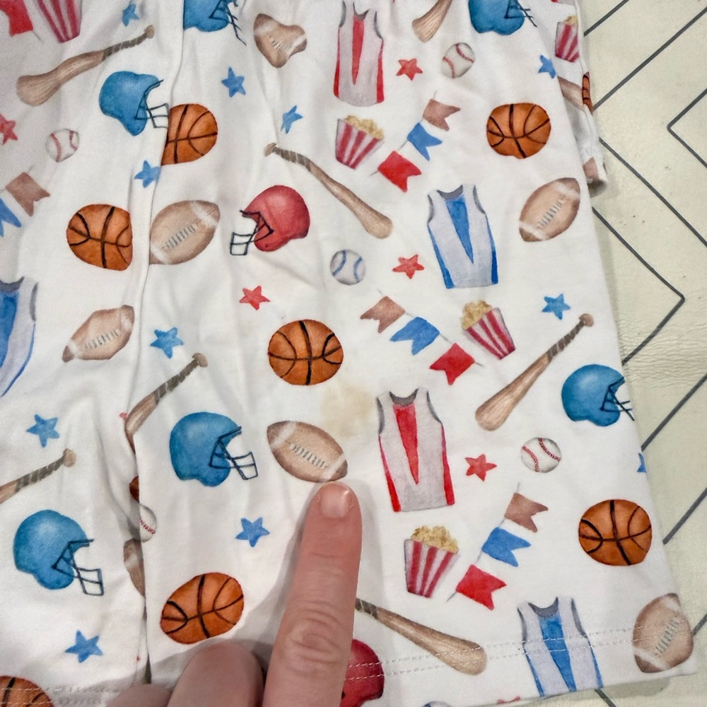Baby Club Chic Sports Pattern Pajama Set - Picture 9 of 10